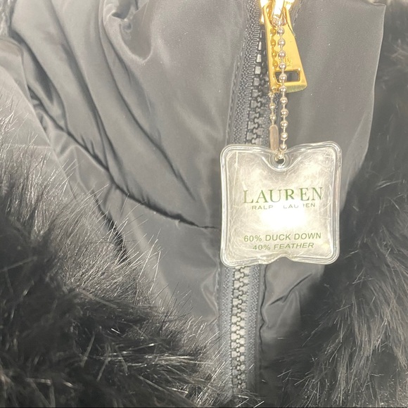NEW LAUREN RALPH LAUREN QUILTED PARKA BLACK DOWN - Picture 13 of 16
